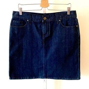 New York & Company Jean Skirt 12